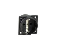 as Schwabe 45081 Prise encastrée pour fiche à contact de protection, IP20 (intérieur), noir