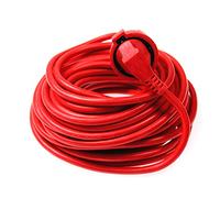 as-Schwabe 51153 Rallonge électrique avec câble PVC H05VV-F 3G1,5 15 m, protection IP20 Rouge