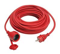 as - Schwabe 60270 Rallonge électrique en caoutchouc H07RNF 3G1,5 IP44 Rouge 15 m