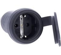 AS Schwabe 60419 Fiche électrique femelle avec terre 230 V noir IP44