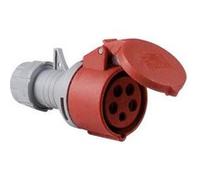as - Schwabe Raccord CEE - 400 V / 16 A raccord avec bornes à vis - adaptateur CEE 5 pôles / 6 h convient pour l'extérieur, les chantiers et le camping - IP44 - Gris/Rouge I 60425