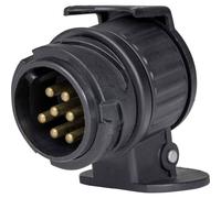 AS Schwabe 60439 Adaptateur pour remorque [prise mâle 13 pôles - prise mâle 7