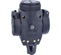 AS Schwabe 60455 Adaptateur triple Tout caoutchouc 230 V noir IP44