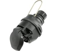 as - Schwabe Prise 13 Broches Adaptateur Attelage 12V Norme DIN ISO 1724, Clapet de Sécurité, Raccord à Vis Caravanes, CampingCars IP44 Made in Germany Noir | 60466