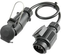 AS Schwabe 60467 Adaptateur pour remorque [prise mâle 13 pôles - prise femelle 7 pôles]