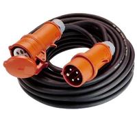 As-Schwabe 60521 Norme CEE Rallonge électrique 400V / 32A, 50m H07RN-F 5G4 Fiche avec inversion de Phase Noir, IP44 Extérieur (Import Allemagne)