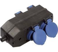 AS Schwabe 60600 Bloc multiprise noir, bleu