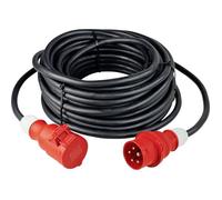 AS Schwabe Rallonge d'alimentation 61027 32 A noir 10.00 m H07RN-F 5G 4 mm²