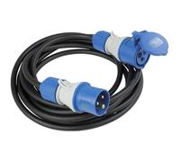 AS Schwabe 61401 alimentation Rallonge noir, bleu 5 m
