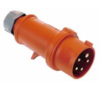 as Schwabe 61422 Fiche CEE 400V 32A, rouge, avec contact à vis pour raccordement de câble
