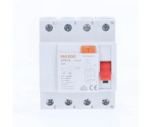 as - Schwabe 61880 Disjoncteur FI sensible au courant continu Type B 40 A 30 mA 3 broches 4TE à temporisation courte RCD RCCB pour chantiers de construction et industriels