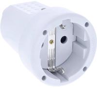 AS Schwabe 62223 Fiche électrique femelle avec terre PVC 230 V gris IP20