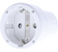 AS Schwabe 62224 Fiche électrique femelle avec terre PVC 230 V blanc