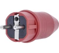 AS Schwabe 62290 Fiche électrique mâle avec terre 230 V rouge