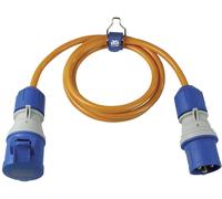 as - Schwabe Rallonge de Camping 1,5 m - 230 V/16 A/3 Broches - Fiche CEE avec indicateur de Tension - Couplage CEE avec Couvercle Rabattable - Rallonge de Camping-Car - Fabriqué en Allemagne - IP44,