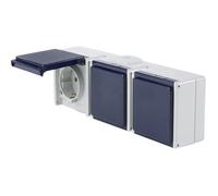 AS Schwabe 62464 Prise de courant en saillie IP54 gris