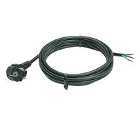 as - Schwabe 70839 Câble de raccordement H05VV-F 3G1,5 de 2 m - Fiche coudée de protection avec câble - Câble de raccordement 30 mm gainé avec embouts - Câble d'alimentation 230 V 10 A - IP20 - Noir