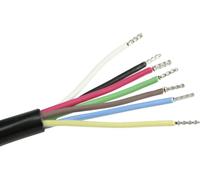 AS Schwabe 70899 Câble dinstallation H05VV-F 7 x 1 mm noir Marchandise vendue au mètre