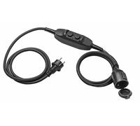 as - Schwabe 845303 Rallonge avec fiche à interrupteur différentiel 3 m IP 44 Utilisation: extérieur et jardin