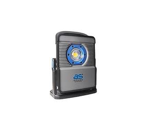 as-Schwabe Acculine, 46458 Projecteur LED 80 W, 11000 lumens, avec kit d'adaptateurs pour batteries de différents fabricants (14,4 V/18 V), rotatif à 360°, 6 niveaux d'éclairage, sortie USB