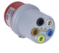 AS Schwabe Adaptateur de mesure prise de sécurité 4 mm - mâle CEE 16 A 5 pôles