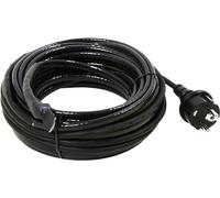 as - Schwabe anti-gel câble chauffant - 20 m câble chauffant anti-gel avec thermostat - 230 V, 50/60 Hz câble chauffant avec fiche de sécurité - 15 W/m câble chauffant anti-gel - IP44 - noir I 67015