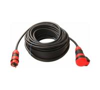 Schwabe Câble rallonge Schuko Ultra II Caoutchouc extrêmement robuste, pour chantier//extérieur noir, noir, 62253, 230 voltsV