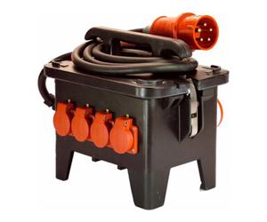 as - Schwabe as-Schwabe Distributeur de courant de chantier M2 400V en caoutchouc plein Quantité:1