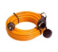 as - Schwabe 59225 Rallonge électrique de chantier 25m H07BQF 3G2,5, Orange, IP44 Chantier (Import Allemagne)