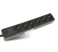 as-Schwabe Bloc 6 prises orienté à 45° pour montage mural 230V 16A sans câble IP20