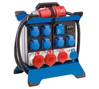 as - Schwabe Bloc d'alimentation portable STECKY DUO 4 - Fiche CEE 400 V/32 A/5 broches - 6 x Schuko, 2 x CEE 16 A, 2 x CEE 32 A, 2 x USB - Adaptateur mobile - Répartiteur intérieur extérieur - IP44 -