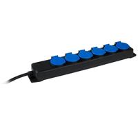 AS SCHWABE Bloc de prises de distribution 6x sans interrupteur (38616)