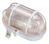 as - Schwabe Boîtier pour spot LED-Plafonnier/applique murale pour extérieur et intérieur-Douille pour pièces humides-Fabriqué en Allemagne-Blanc I 56112, Plastique, E27, 17 cm