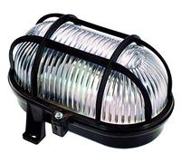 as - Schwabe Boîtier pour spot LED-Plafonnier/applique murale pour extérieur et intérieur-Douille pour pièces humides-Fabriqué en Allemagne-Noir I 56111, Plastique, E27, 17 cm