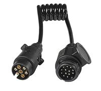 as - Schwabe Câble adaptateur (attention ! fiche sur fiche), 12 V, 1m, adaptateur fiche 7 pôles sur fiche 13 pôles, raccordement pour caravane & camping-car, IP44, noir I 61475