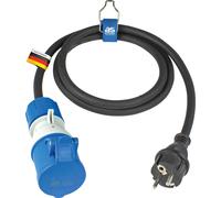 as-Schwabe Câble adaptateur CEE 1,5m fiche Schuko sur prise CEE 16A 3G2,5 IP44
