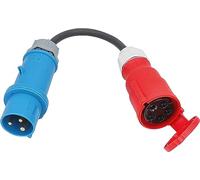 AS Schwabe Câble adaptateur 230 V/16 A vers CEE 400 V/16 A 5 broches H07RN-F 0,3 m IP44