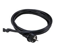 as - Schwabe Câble Chauffant antigel 15 W/m | 4 m avec thermostat - 230 V, 50/60 Hz - fiche de sécurité - IP44 - Noir I 67014