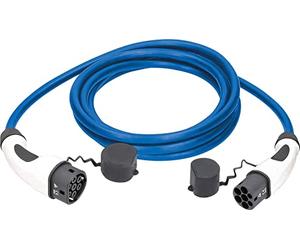 As-Schwabe Câble de Charge pour Voiture Hybride et électrique Mode 3, Type 2, câble de Charge triphasé 22 KW, 10 m, avec Sac de Rangement, Plage de températures de Fonctionnement de -30 °C à +50 °C,