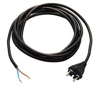 as - Schwabe Câble de raccordement 3 m H05VV-F 2x1,0 mm² - Robuste pour perceuses 230 V 16 A - fiche profilée - IP20 Usage intérieur - Haute fiabilité - Noir, 70522