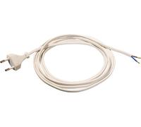 as-Schwabe Câble de raccordement Euro 1,5m Fiche plate Euro 230V 2,5A Blanc IP20