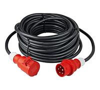 as - Schwabe Câble Rallonge Courant Fort 50 m 400V, 16A Idéal pour Chantiers & Jardins Rallonge Robuste 5 Pôles pour Extérieur IP44 Made in Germany | 60512