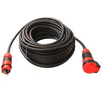as - Schwabe Câble rallonge Schuko Ultra II Caoutchouc extrêmement robuste, pour chantier//extérieur noir, noir, 62250, 230 voltsV