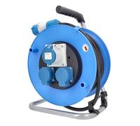 as - Schwabe CEE Enrouleur de Câble CEE 230V pour Camping - 25 m