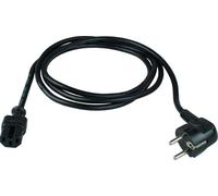 as - Schwabe Cordon d'alimentation 120°C - 2 m câble chauffant en caoutchouc H05RR-F 3G 1,0 - contact de mise à la terre fiche centrale et prise de chaleur - usage intérieur - IP20 - noir I 70873