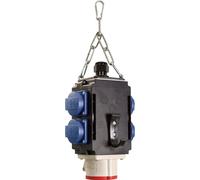 AS SCHWABE Cube énergie II à suspendre, IP44, avec 4 prises de protection 16A, 230V et 1 CEE 16A, 400V 5p (60733)