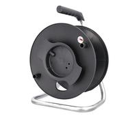 as - Schwabe dévidoir universel Ø 230 mm - tambour vide - enrouleur sans câble avec support tubulaire - pour câbles, fils et flexibles - Made in Germany - noir, 12110