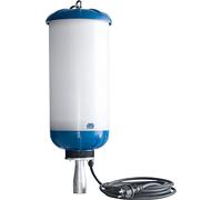 as - Schwabe EnergyTube 46241 Projecteur LED 360° 200 W, 30 000 lm - Éclairage de chantier - Avec sac de protection - Résistant aux chocs IK10-5000 K - Avec prise DIN - Projecteur de chantier protégé