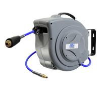 AS Schwabe - Enrouleur automatique de tuyau d'air comprimé 15 m PU - boîtier robuste - 12 bar - 12613
