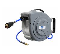 AS Schwabe - Enrouleur automatique de tuyau d'air comprimé 15 m PU - boîtier robuste - 12 bar - 12613